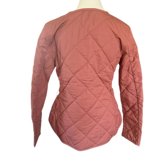 LOFT Pink Utility Jacket with Relaxed Fit and Collarless Neckline - Picture 4 of 7